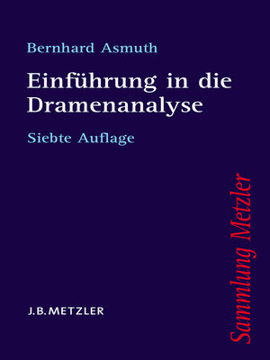 cover image of Einführung in die Dramenanalyse